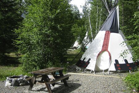 Reisen Kanada Camping Tipi
