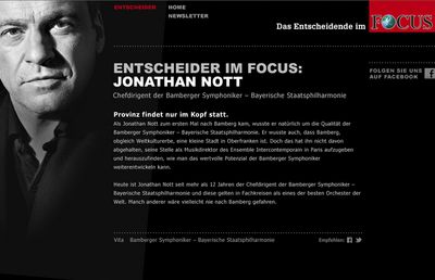 Die Kampagne im FOCUS setzt auf Persönlichkeiten aus Wirtschaft, Kultur und Gesellschaft.