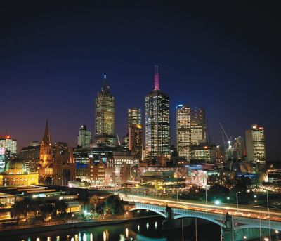 Essen und Trinken Kulinarik in Melbourne Skyline