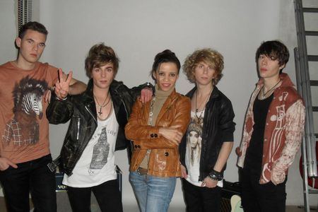 PHRASEMENT - David und Jonas Zauels, Oliver Giffels und Dominik Dahm mit Michaela Boland.