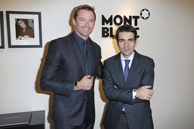 Hugh Jackmann Montblanc International CEO Jérôme Lambert