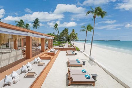 Das Centara Reserve Samui liegt direkt am Thailändischen Chaweng Beach