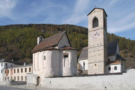 Benediktinerinnen-Kloster St. Johann, (gegründet vor 800,) Müstair, Kanton Graubünden, Schweiz
