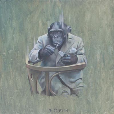 Portrait eines Affen von Tomasz Bielak Portrait eines Affen von Tomasz Bielak