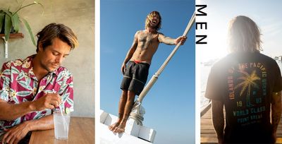 Um seine Traeger stilvoll durch den Sommer zu begleiten, hat PROTEST auch für die Maenner eine Bandbreite von Themen entworfen