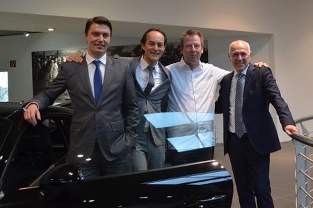 Praesident Markus Kunkel, Schatzmeister Dr. Markus Schink, Vizepraesident Torsten Kottlarz, Geschaeftsfuehrer des PZ Duesseldorf Edgar Luehr