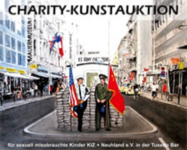 Charity-Kunstauktion „ Helfen macht stark“ von Buchautor Andreas Marquardt gemeinsam mit der Tuxedo-Bar und dem Berliner Künstler Michael Dyne Mieth