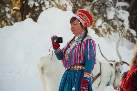 Samin beim Fotografieren
