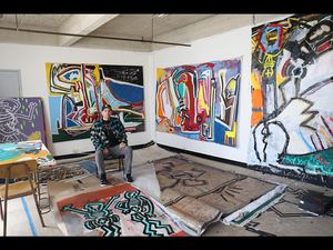 Danny Minnick in seinem Atelier Danny Minnick in seinem Atelier