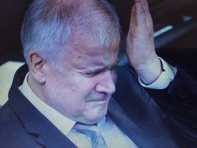 Da packt der Horst sich an den Kopf. Funktionaere und Medien wuenschen sich seinen Ruecktritt, aber Seehofer bleib Seehofer
