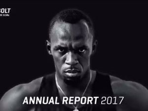 9.58 Sekunden lang ist der Geschaeftsbericht in der Online-Filmversion. Genau so lang brauchte Usain Bolt 2009 fuer seinen 100-Meter-Weltrekord