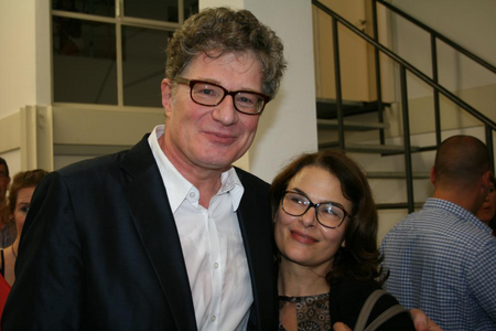 Roger Willemsen mit Barbara Auer der der Horbach Stiftung
