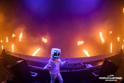 Marshmello kommt nach dem Gewinn des MTV Europe Music Award 2018 zu der Space Edition nach Frankfurt