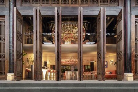 Edel speisen: Die Vorderfront des Louis-Vuitton-Restaurants in China