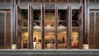 Edel speisen: Die Vorderfront des Louis-Vuitton-Restaurants in China