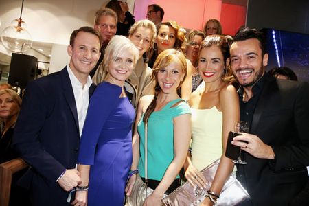 Die Schauspielerinnen Tina Bordihn, Miriam Lahnstein und Anna-Katharina Samsel bei Laurel.