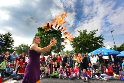 Das Kinderland auf dem Uferlos-Festival bietet Spaß für die Kleinen
