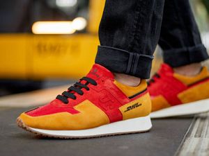 DHL-Branding Die rot-gelben Sneaker von der Sneaker-Ikone Hikmet Sugoer kosten 300 Euro DHL-Branding Die rot-gelben Sneaker von der Sneaker-Ikone Hikmet Sugoer kosten 300 Euro
