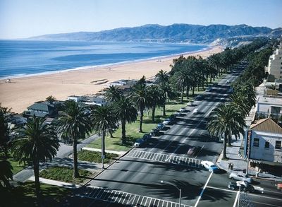 Ocean Avenue in Santa Monica, c. 1955.