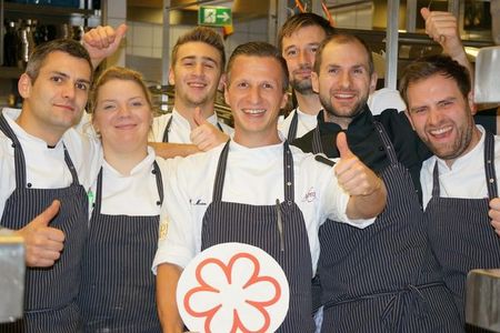Große Freude ueber den Michelin-Stern bei Maximilian Moser