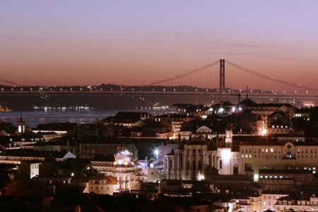 Lissabon bei Nacht