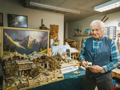 Krippenbaumeister Hans Mader: Der Tiroler hat bereits rund 100 Krippen selbst gebaut