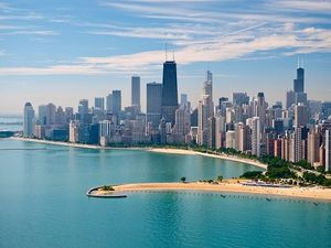 Seensuchtsorte am Wasser auch in Chicago am Chicago River und dem Lake Michigan Seensuchtsorte am Wasser auch in Chicago am Chicago River und dem Lake Michigan