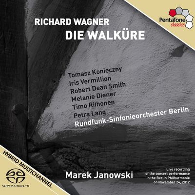 Die Walkuere ist der achte von zehn Teilen des Wagnerzyklus, die alle mit der Technik für hochwertige Super Audio-CDs aufgenommen wurden.