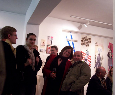 Gute Stimmung in der Galerie neongolden