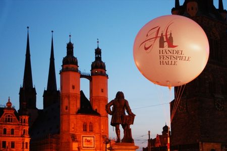 Der hallesche Marktplatz ist Teil der Händel-Festspiele