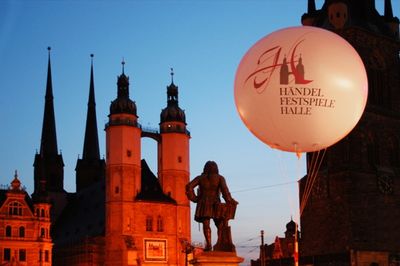 Der hallesche Marktplatz ist Teil der Händel-Festspiele