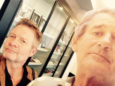 Unser Autor Soenke C Weiss machte ein Autoportraet mit Helmut Newton