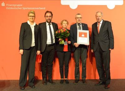 Die Verantwortlichen von MUERITZ rundum freuen sich ueber den Award