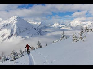 Im Tiroler Lechtal entdecken Gaeste unter fachkundiger Anleitung alternative Sportarten und geniessen dabei die Langsamkeit und Ruhe abseits der Piste Im Tiroler Lechtal entdecken Gaeste unter fachkundiger Anleitung alternative Sportarten und geniessen dabei die Langsamkeit und Ruhe abseits der Piste