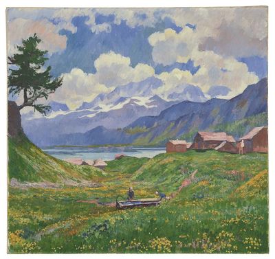 Giovanni Giacometti, Fruehlingslandschaft