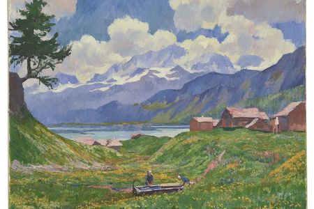 Giovanni Giacometti, Fruehlingslandschaft
