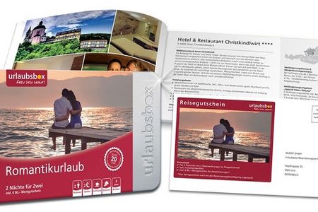 Zweisame Momente im handlichen Format Kurztrips von urlaubsbox sind eine originelle Geschenkidee etwa zum Valentinstag