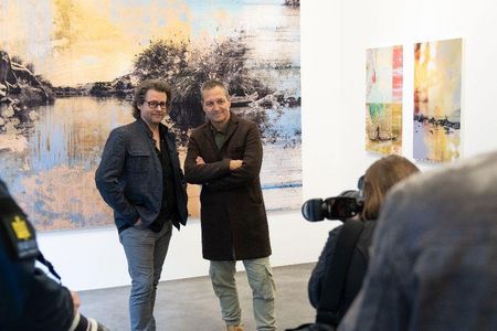 Dirk Geuer und Künstler Dieter Nuhr