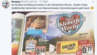 Toast zum Oktoberfest Bitte nicht, beschweren sich die Konsumenten auf Twitter