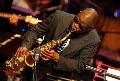 Maceo Parker geben Konzert auf dem Jazzfestival in Dresden