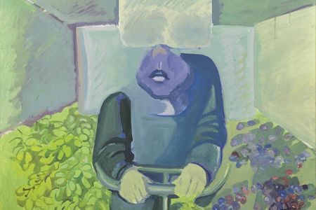 Brettl vorm Kopf - Werk von Maria Lassnig