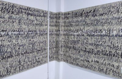 Paola Manzur Sintaxis Text von Antonin Artaud ausstellung Paola Manzur Sintaxis Text von Antonin Artaud ausstellung