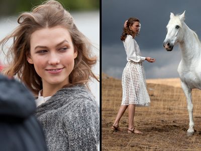 Making-of Mercedes-Benz Fashion Week Berlin A/W 2013 mit Topmodel Karlie Kloss
