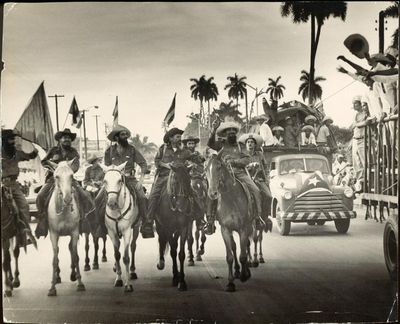 Osvaldo Salas Camilo beim Einzug in Havanna