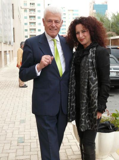 Herwig Nowak und Gila Abutalebi in Sharjah.