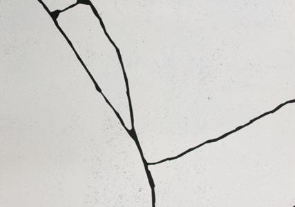 Linolschnitte des preisgekroenten, deutschen Künstlers Martin Noёl auf das World Trade Center sind in Duesseldorf zu sehen