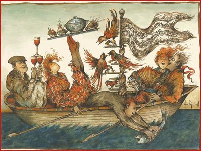 Zeichnungen, Radierungen und Temperabilder von Gertrude Degenhardt in der galerie mainzer kunst