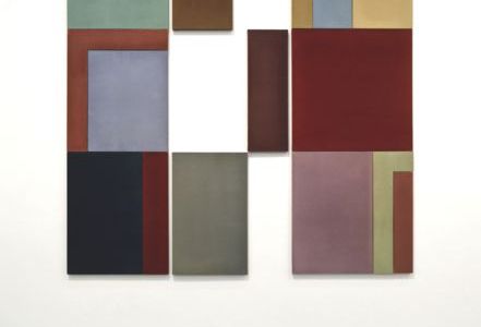 David Novros ausstellung im wiesbadener museum