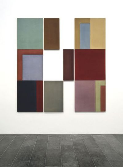 David Novros ausstellung im wiesbadener museum