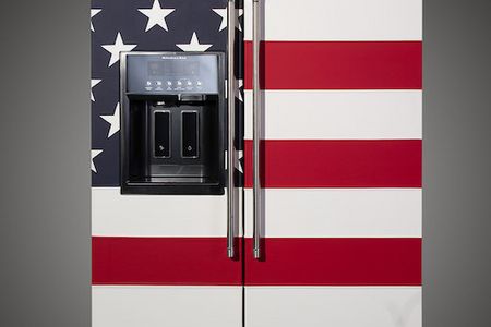 Essen und Trinken Kuehlschrank Flagge